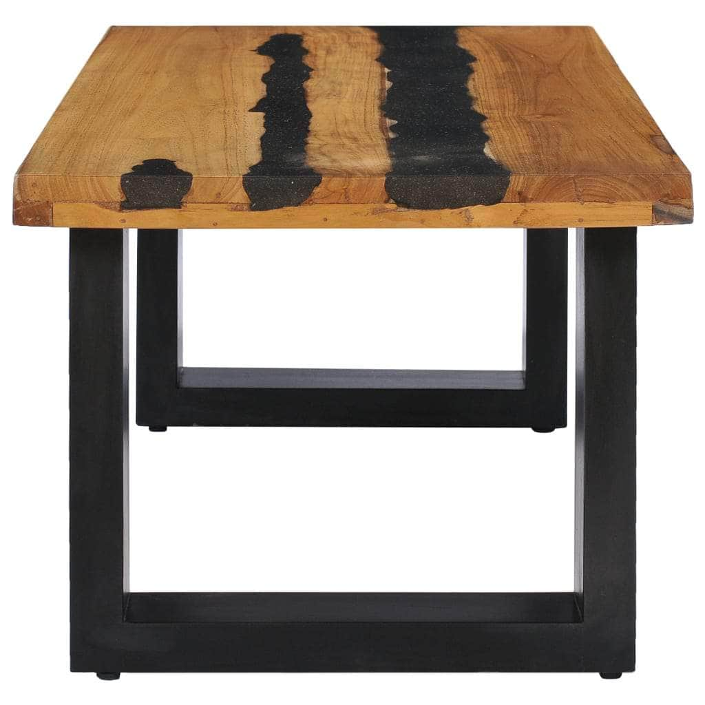 Coffee Table Solid Teak Wood Multicolour