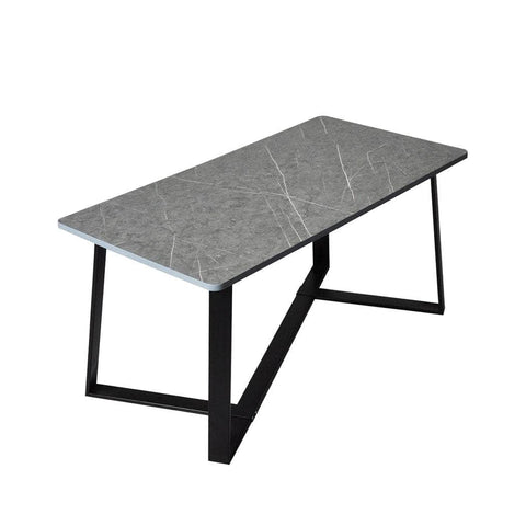 Coffee Table Storage Dining Table Industrial Steel Legs Grey 100CMX50CM