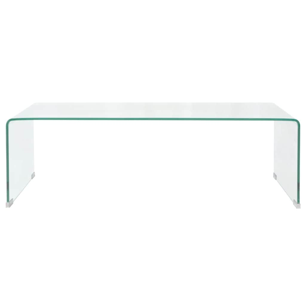 Coffee Table Tempered Glass Clear