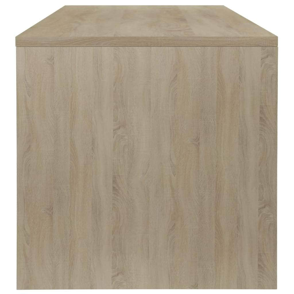 Coffee Table White and Sonoma Oak Chipboard