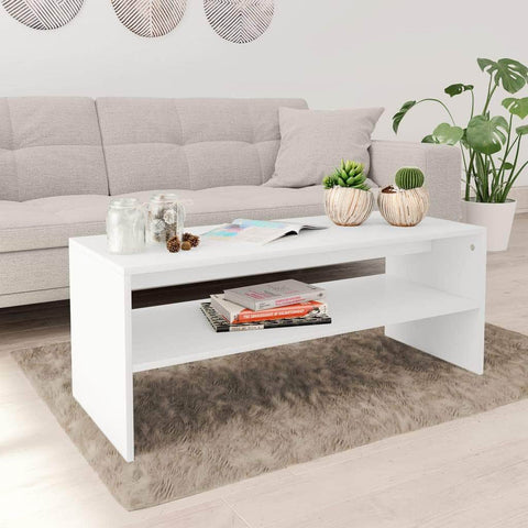 Coffee Table White Chipboard