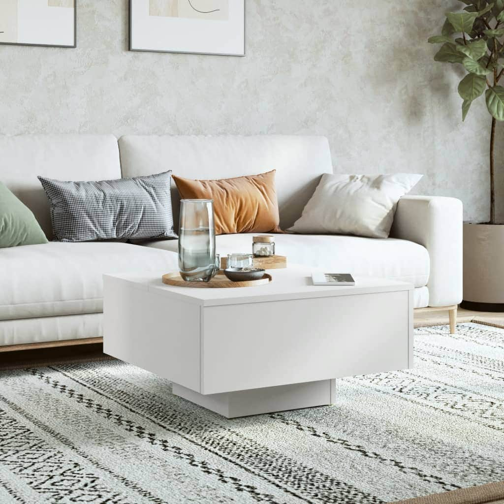 Coffee Table White, Engineered Wood