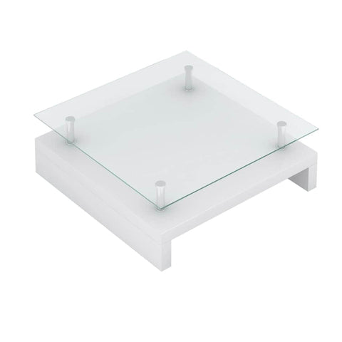 Coffee Table With Glass Top White