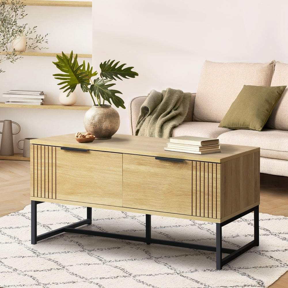 Coffee Table with Storage Drawer and Open Shelf