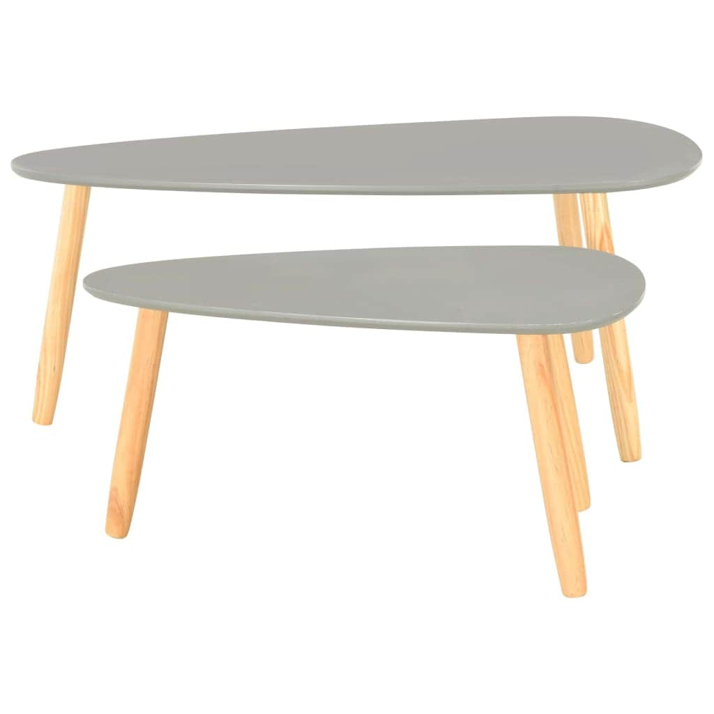 Coffee Tables 2 pcs Grey