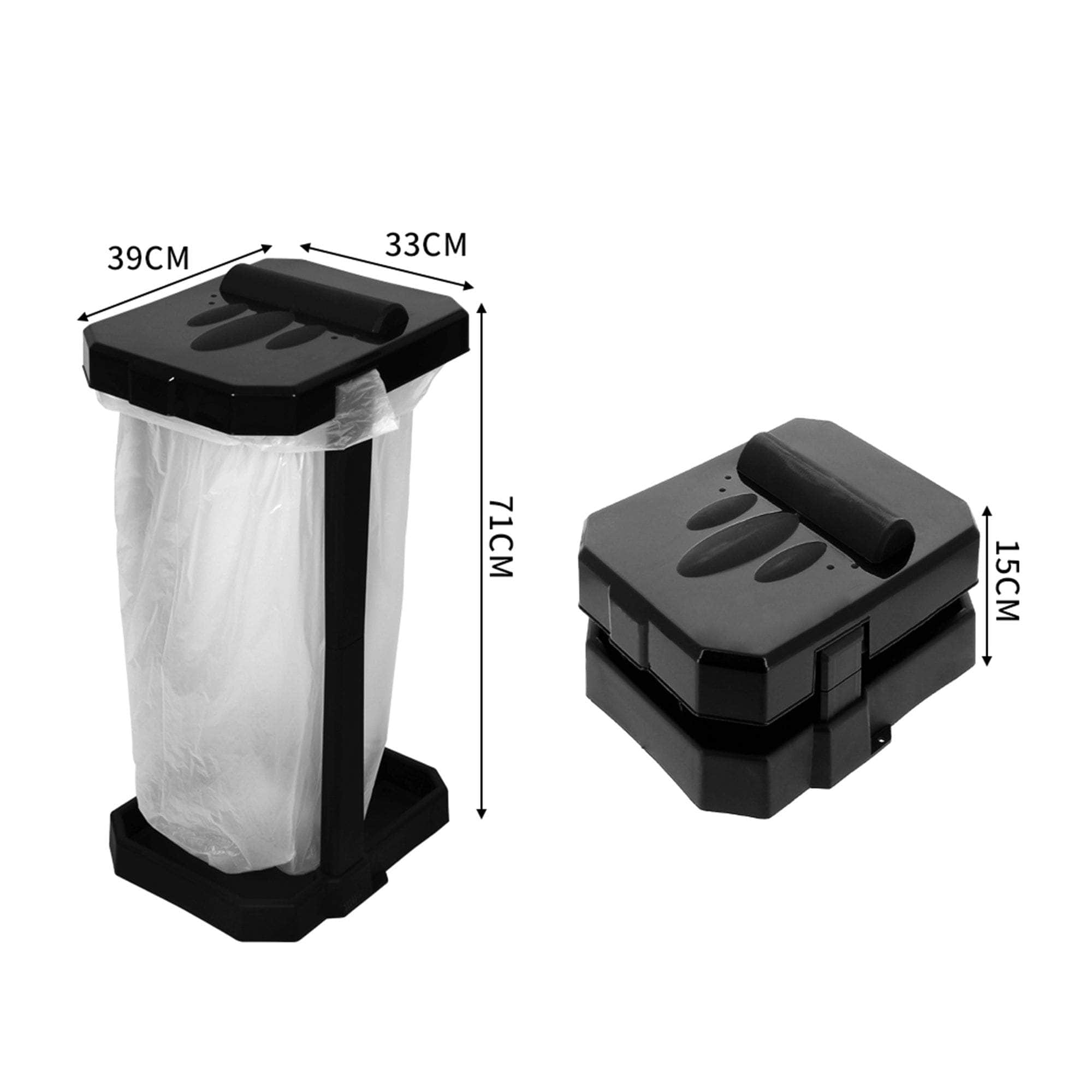 Collapsible Caravan Rubbish Bin Outdoor Garbage Can Trash Waste Basket 77 Bags