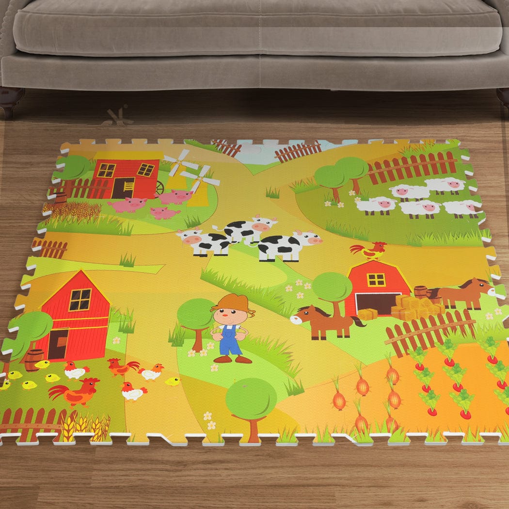 Colorful Child Rug: 9 & 36PCS  Foam Carpet for Engaging Play and Learning