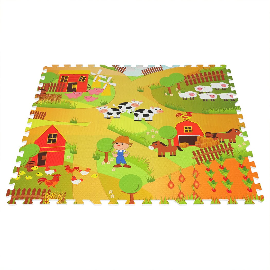 Colorful Child Rug: 9 & 36PCS  Foam Carpet for Engaging Play and Learning