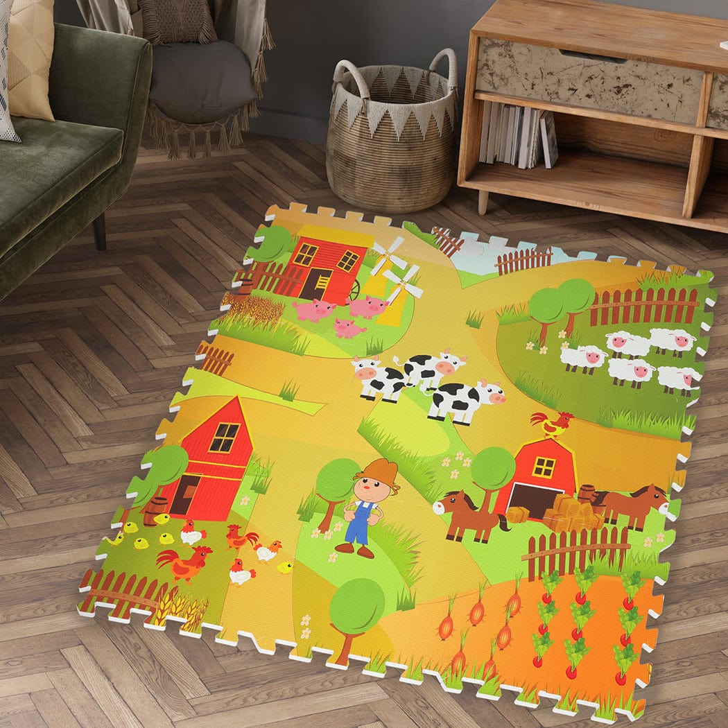 Colorful Child Rug: 9 & 36PCS  Foam Carpet for Engaging Play and Learning