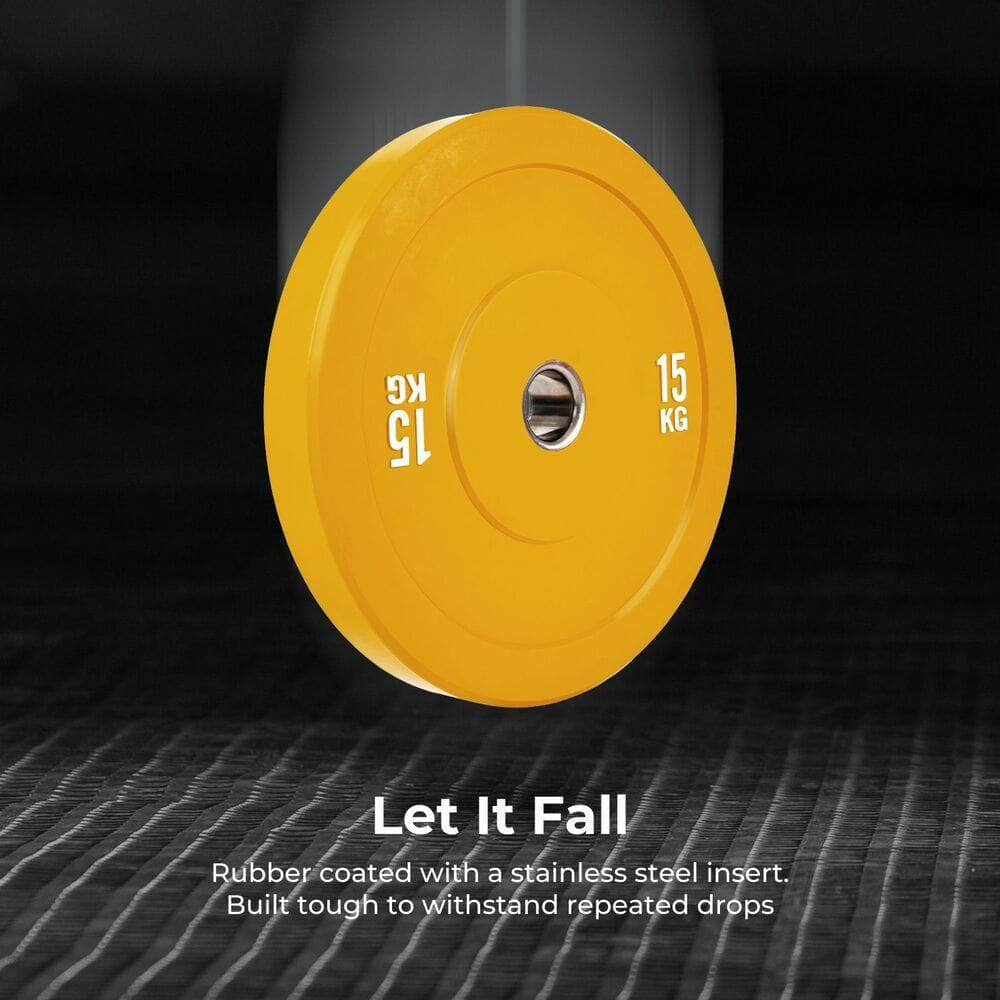 Colour Bumper Plate 15Kg Yellow