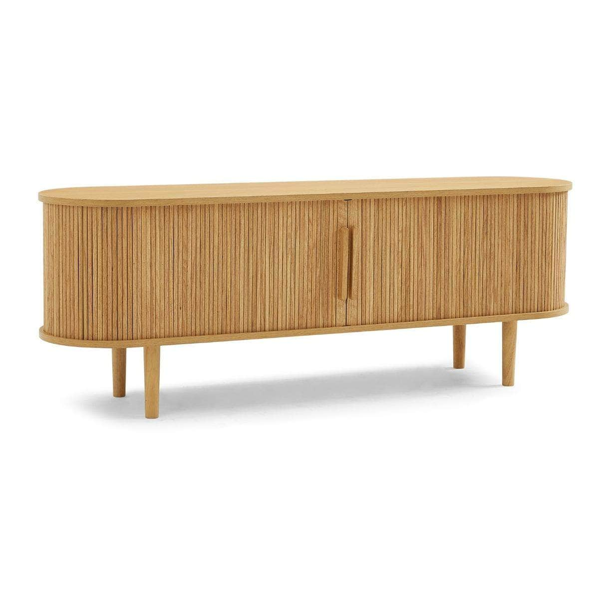 Column Tv Stand In Natural 160Cm