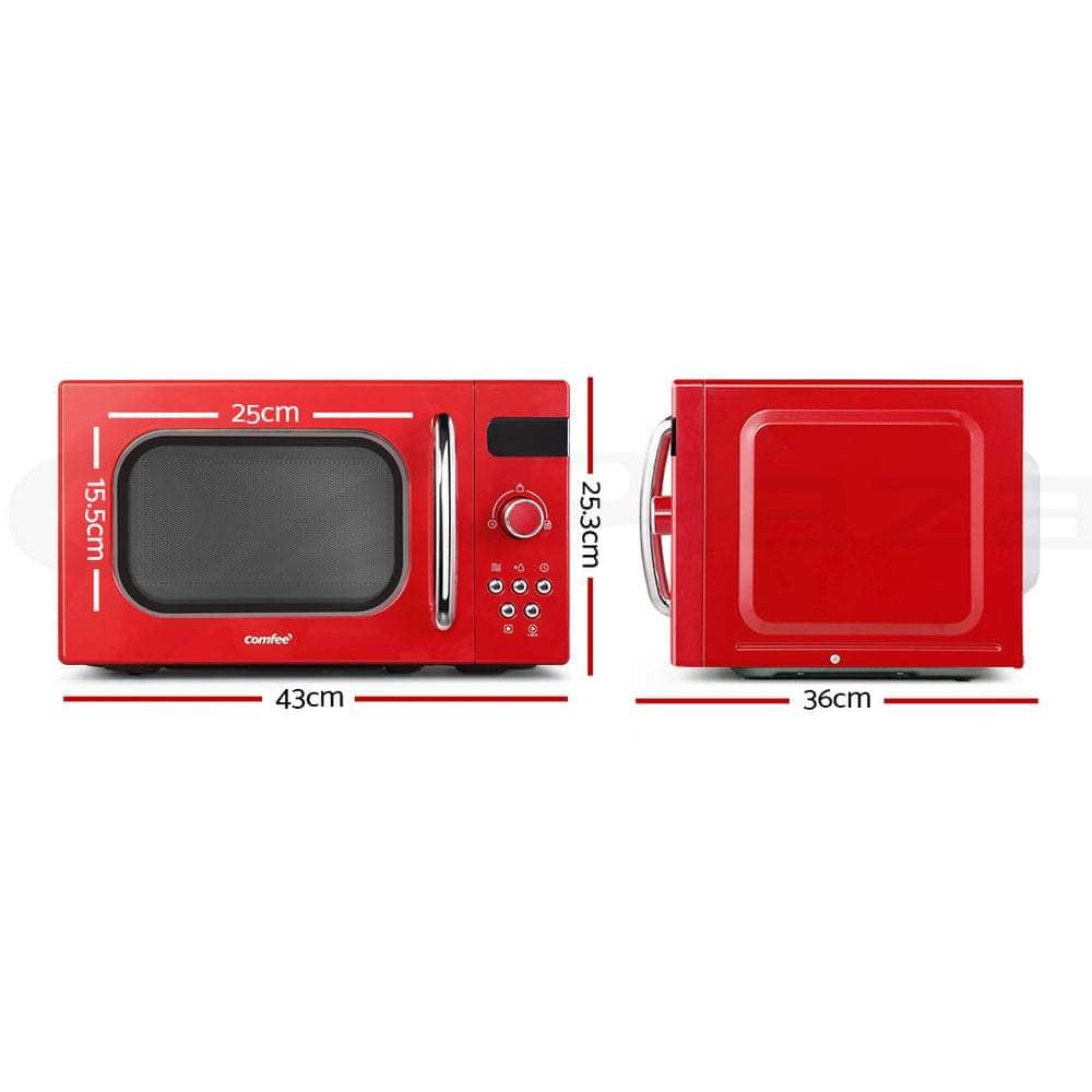 Comfee 20L Microwave Oven 800W Countertop Kitchen 8 Cooking Settings 3 Colours