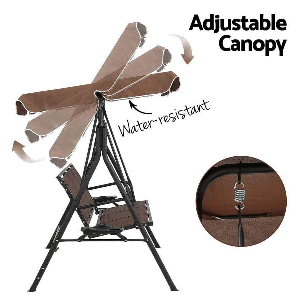 Comfortable Brown Outdoor Swing Chair