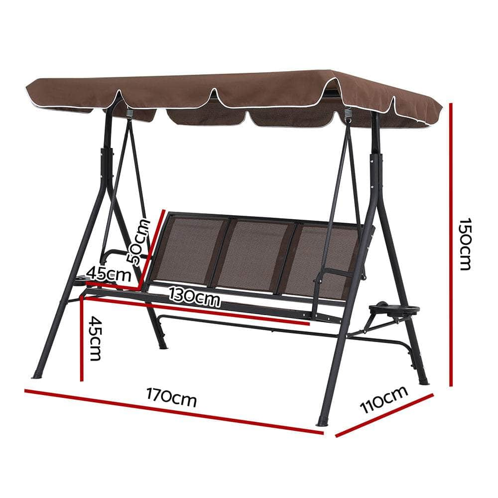 Comfortable Brown Outdoor Swing Chair