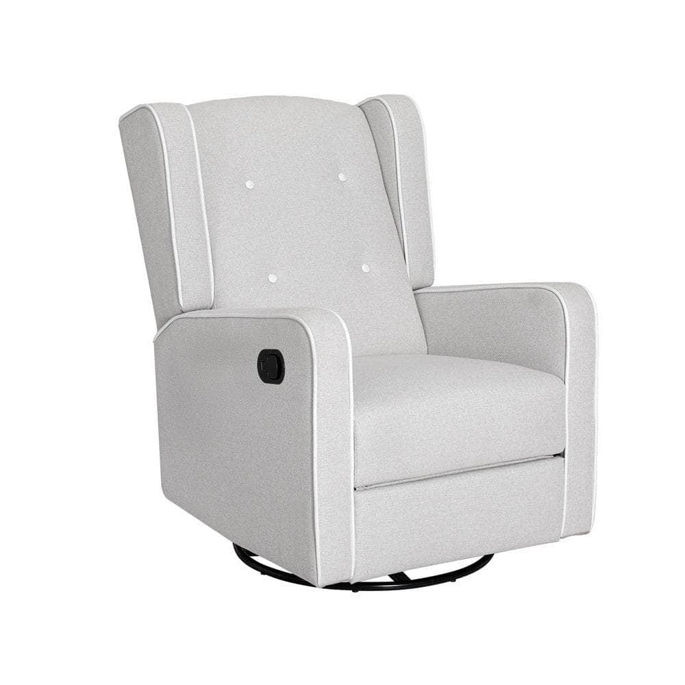 Comfortable Swivel Recliner Armchair - Grey