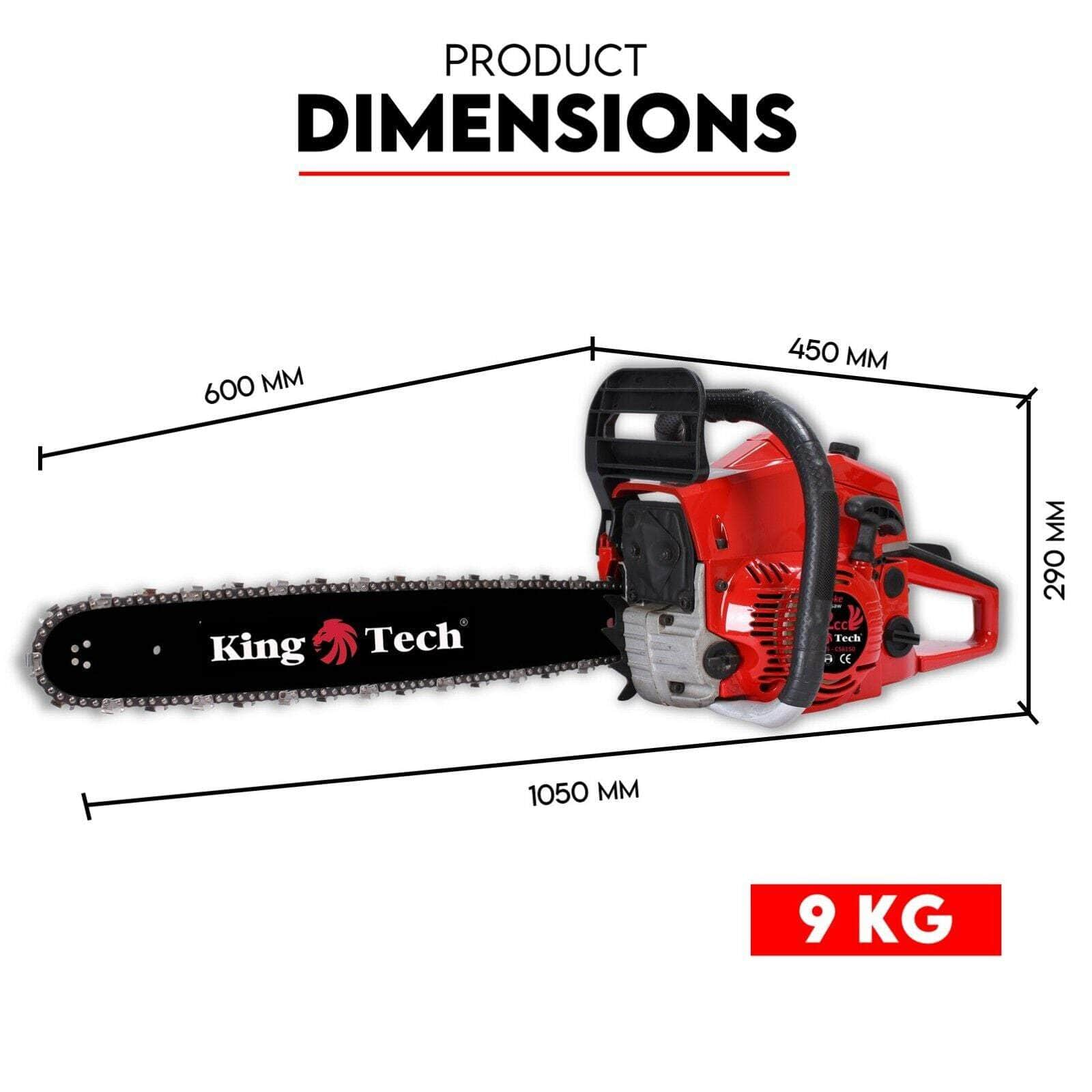 Commercial 24" Petrol Chainsaw - Heavy-Duty