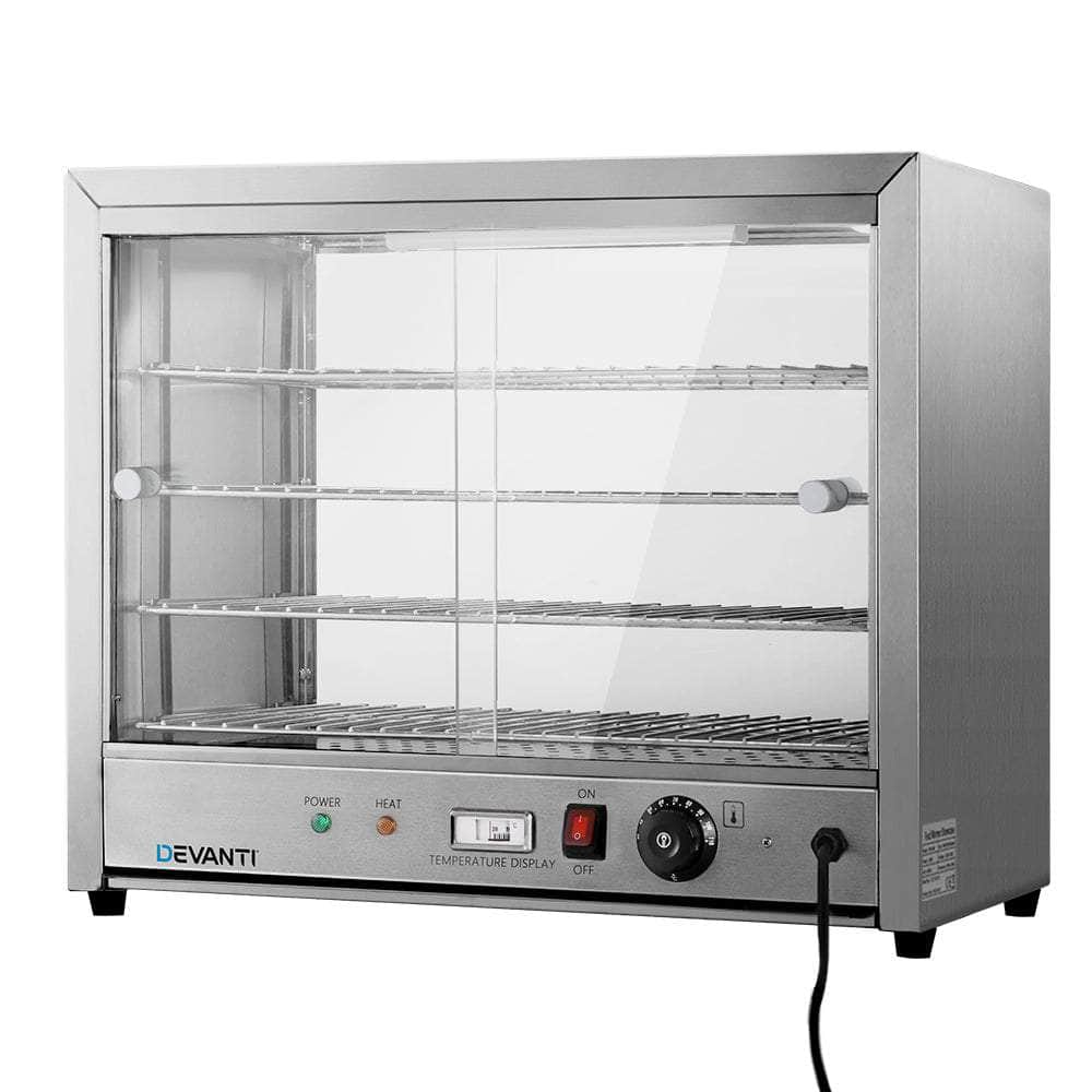 Commercial Food Warmer Hot Display Showcase Cabinet 64Cm