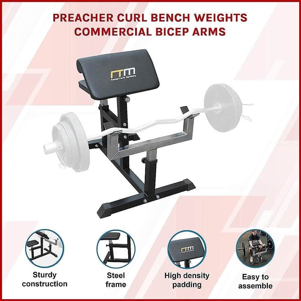 Commercial Preacher Curl Bench - Bicep Trainer