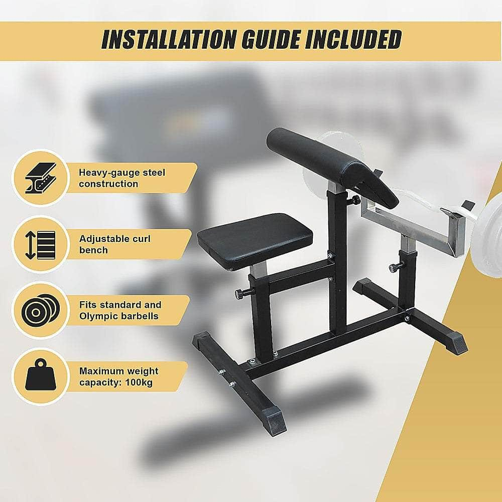 Commercial Preacher Curl Bench - Bicep Trainer