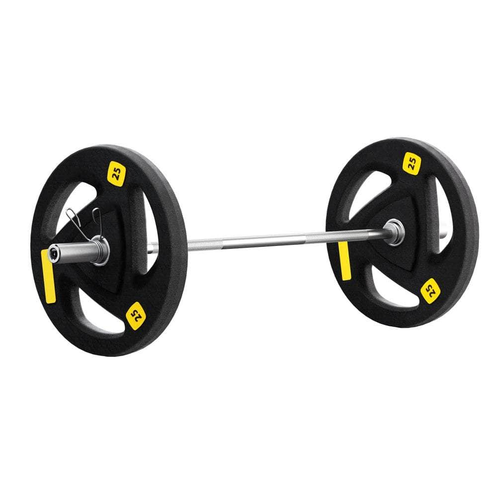 Compact 16kg Dumbbell Barbell Set for Home Gym