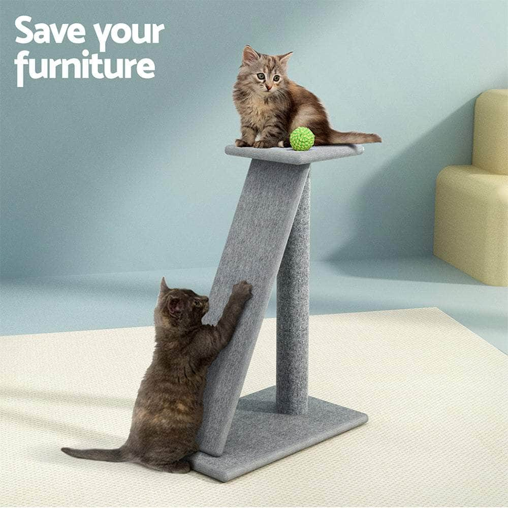 Compact 82cm Cat Tree with Scratching Post