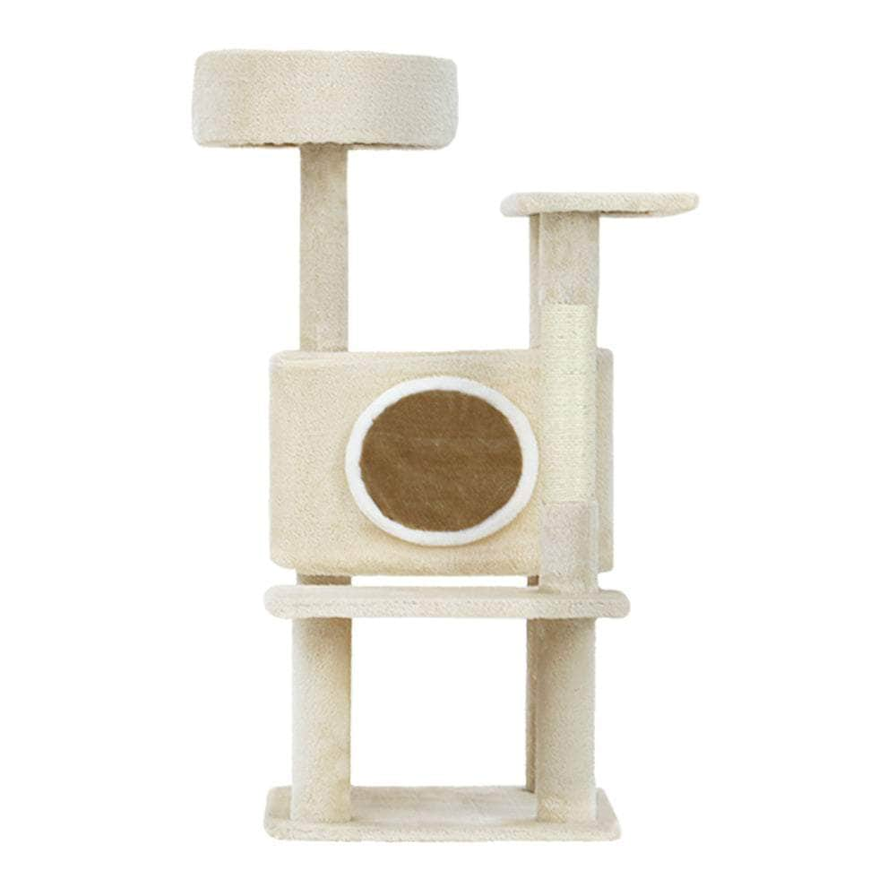 Compact Cat Tree Tower with Scratching Posts - 90cm