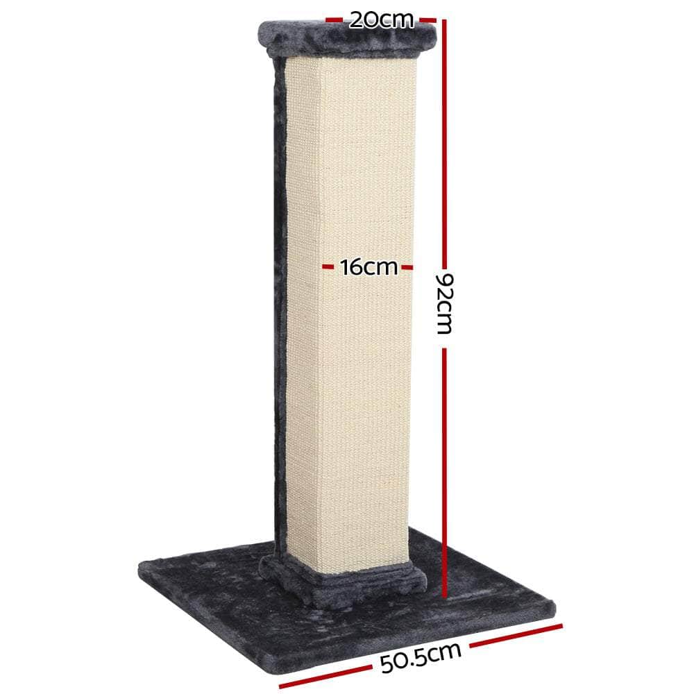 Compact Cat Tree Tower with Scratching Posts - 92cm