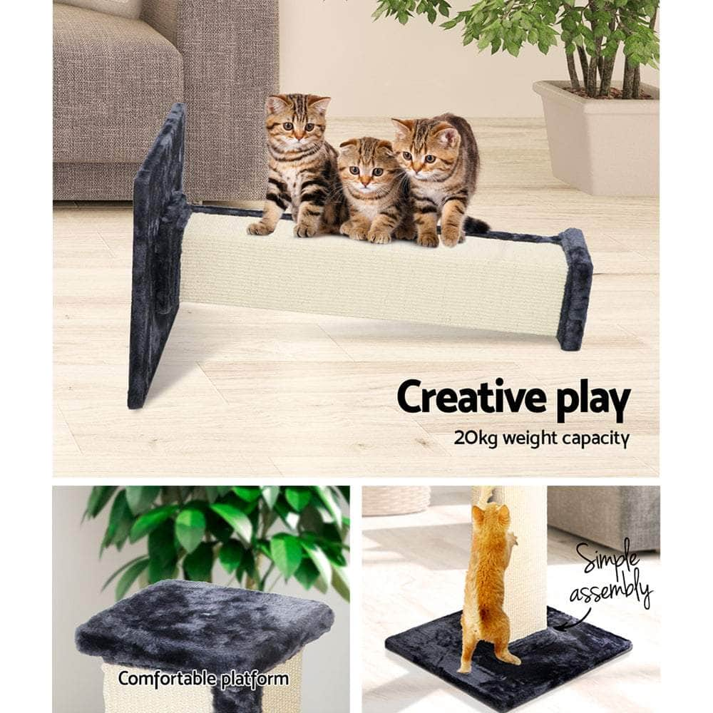 Compact Cat Tree Tower with Scratching Posts - 92cm