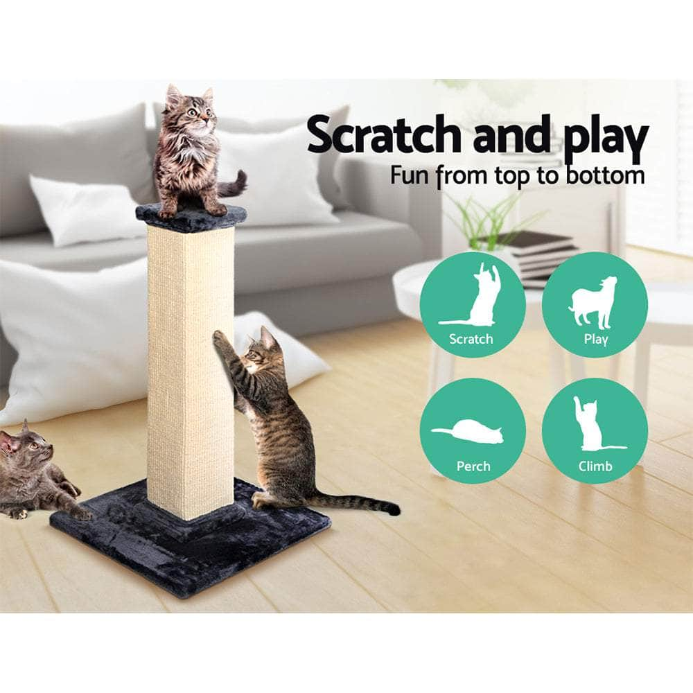 Compact Cat Tree Tower with Scratching Posts - 92cm