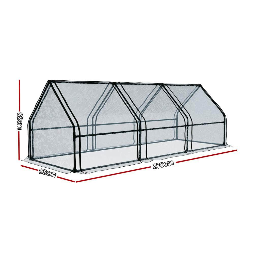 Compact Greenhouse: 270x92cm PVC Flower Garden Haven