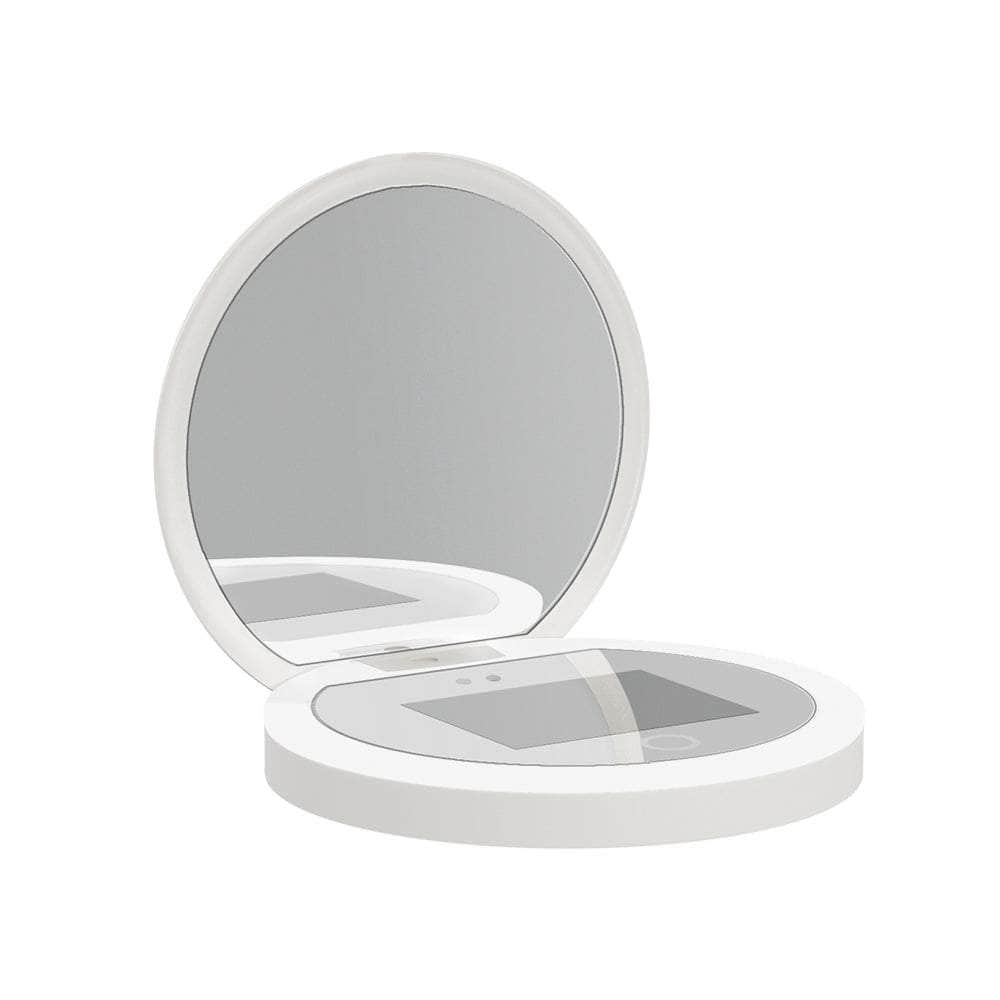 Compact Makeup Mirror With Uv Camera For Sunscreen Test Portable Travel