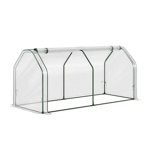 Compact Mini Greenhouse - Roll-Up Zipper Door 1.2M