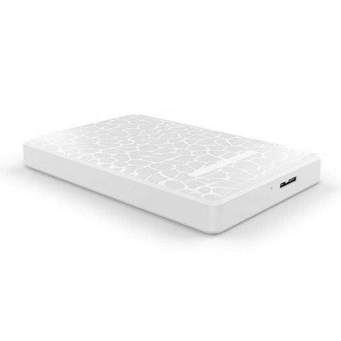 Compact Tool-Free 2.5'' Sata To Usb 3.0 Hdd/Ssd Enclosure White