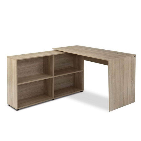 Computer Desk Bookshelf Oak 130Cm