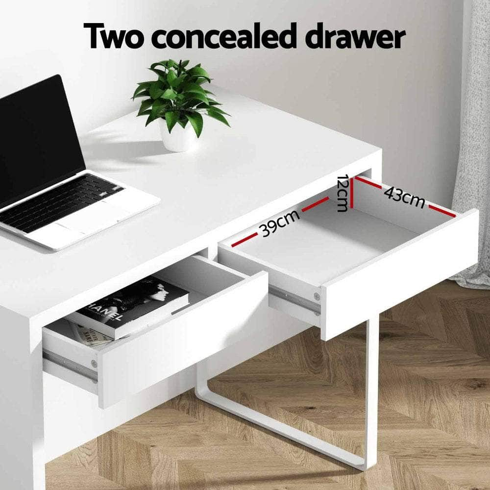 Computer Desk Drawer White