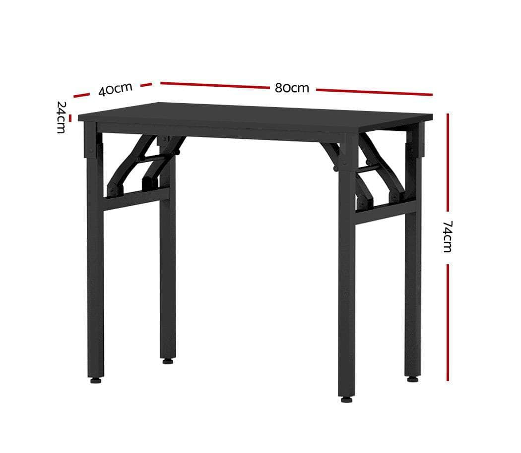 Computer Desk Foldable Balck 80CM