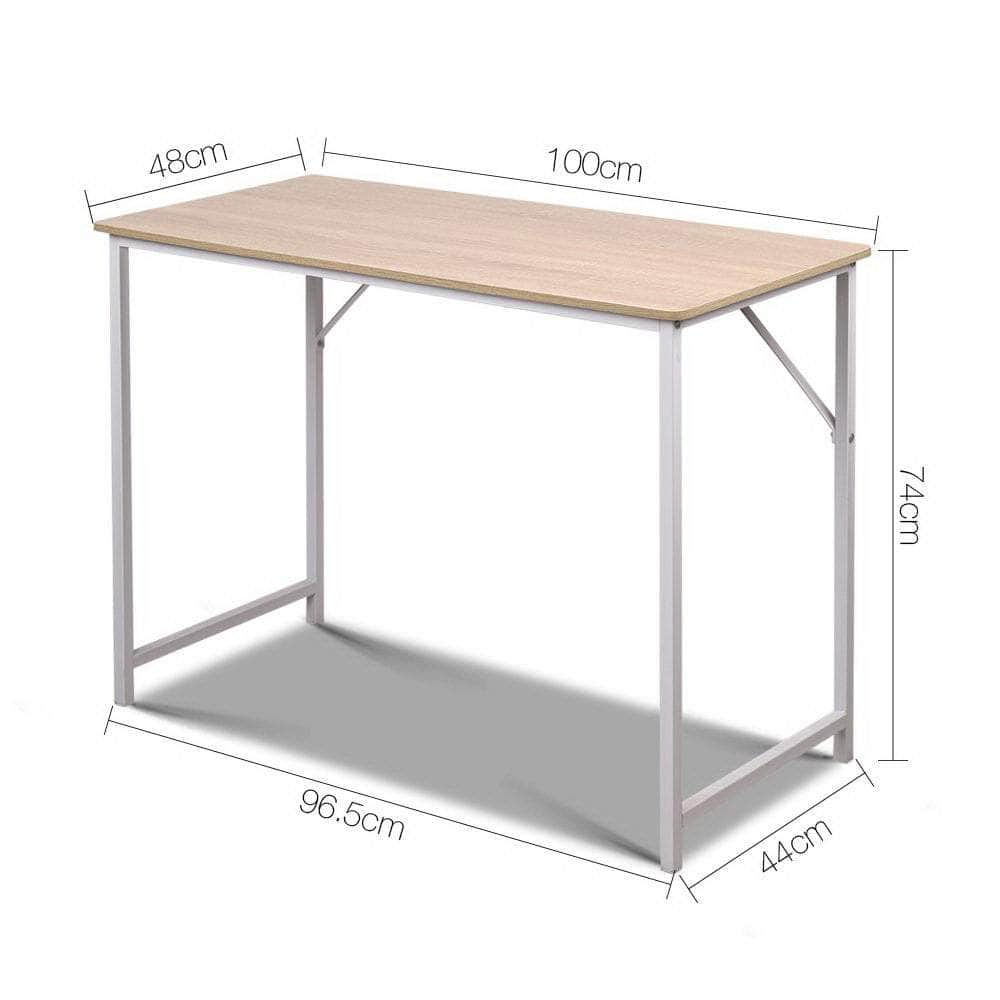 Computer Desk Oak 100Cm