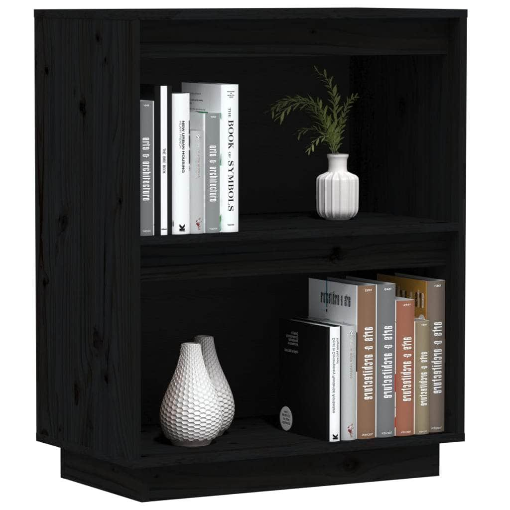 Console Cabinet  Solid Wood Pine Honey Brown/White/Black