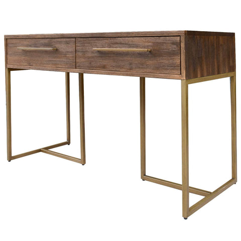 Console Hallway Entry Table 120Cm Solid Acacia Timber Wood - Brown