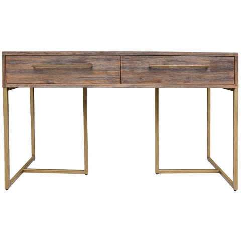 Console Hallway Entry Table 120Cm Solid Acacia Timber Wood - Brown