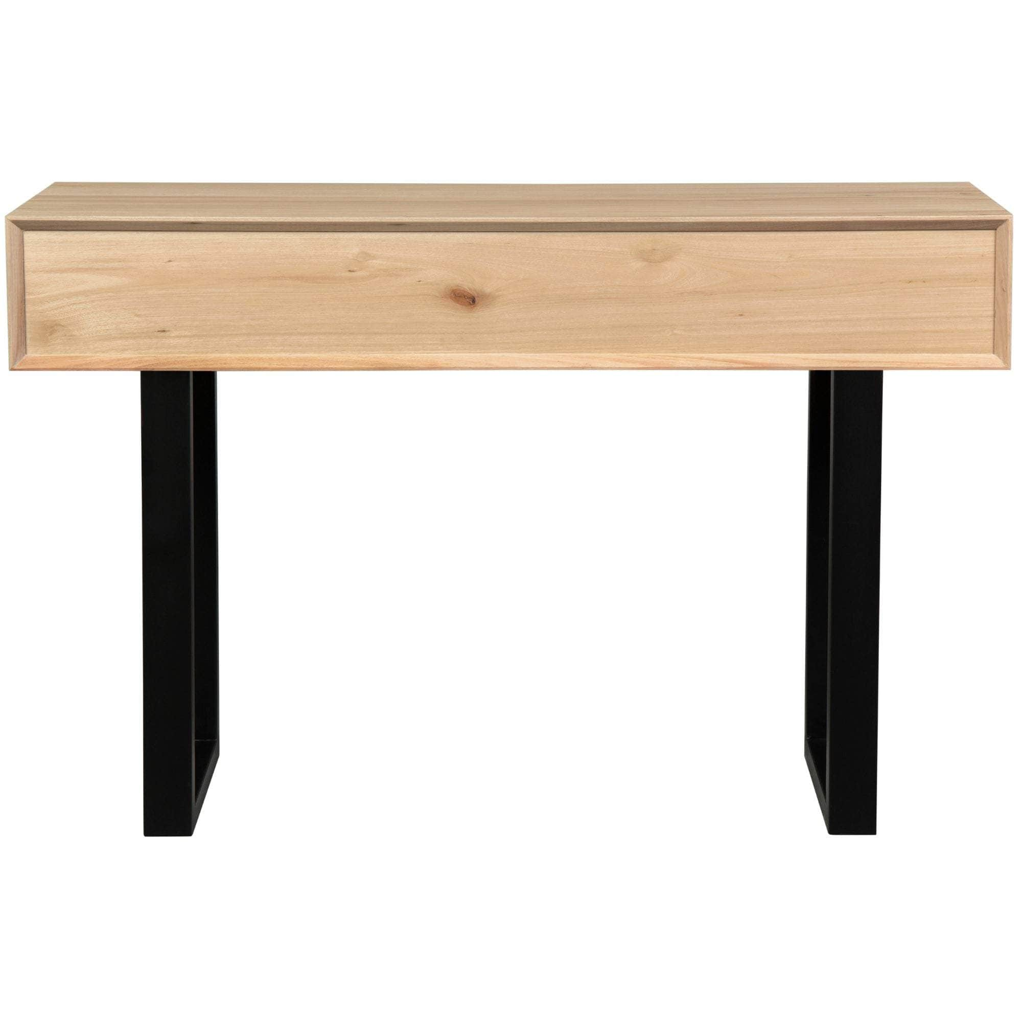 Console Hallway Entry Table 120Cm Solid Messmate Timber Wood - Natural