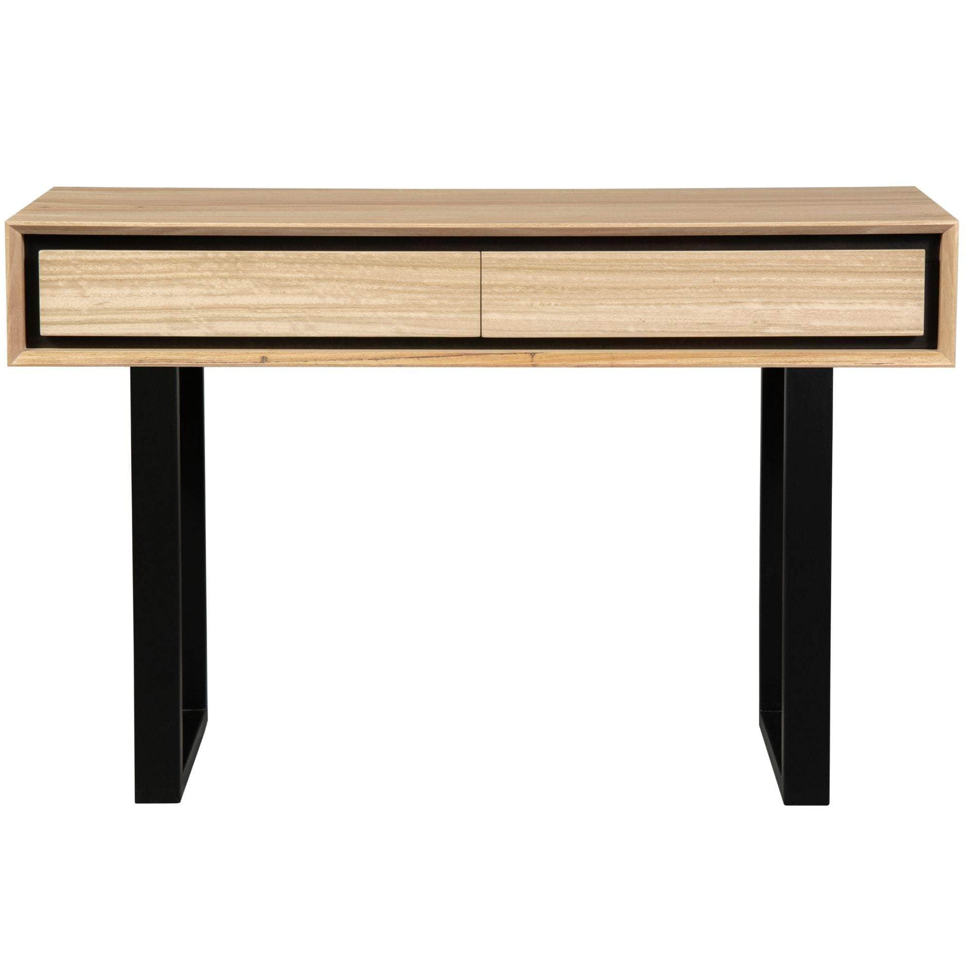 Console Hallway Entry Table 120Cm Solid Messmate Timber Wood - Natural