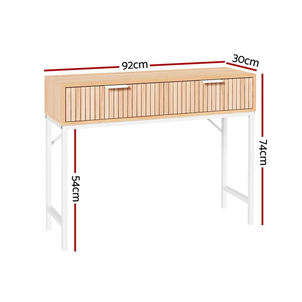 Console Table 2 Drawers 92CM