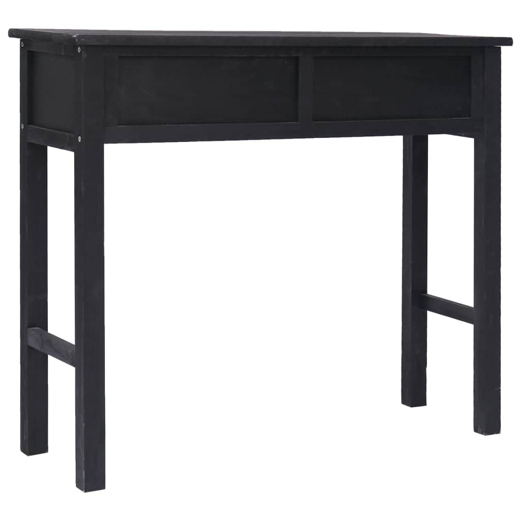 Console Table 2 Drawers Black