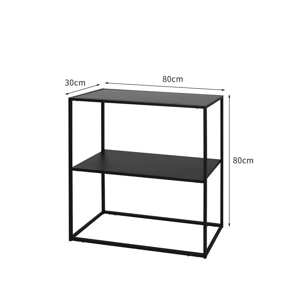 Console Table 3-Tier Office Furniture Desk Hallway Side Entry Display Shelf