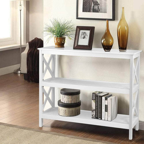 Console Table 3-Tier White Polly