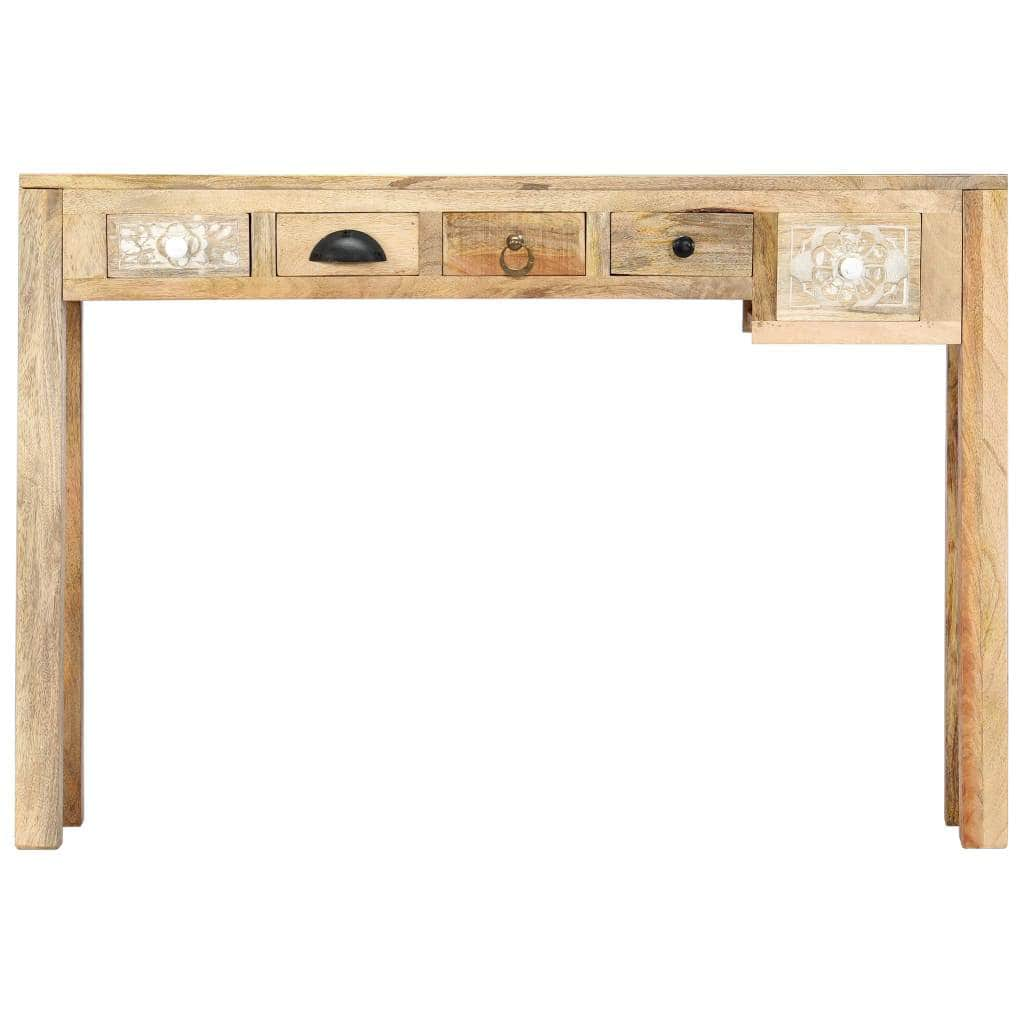 Console Table 5 Drawers Solid Mango Wood