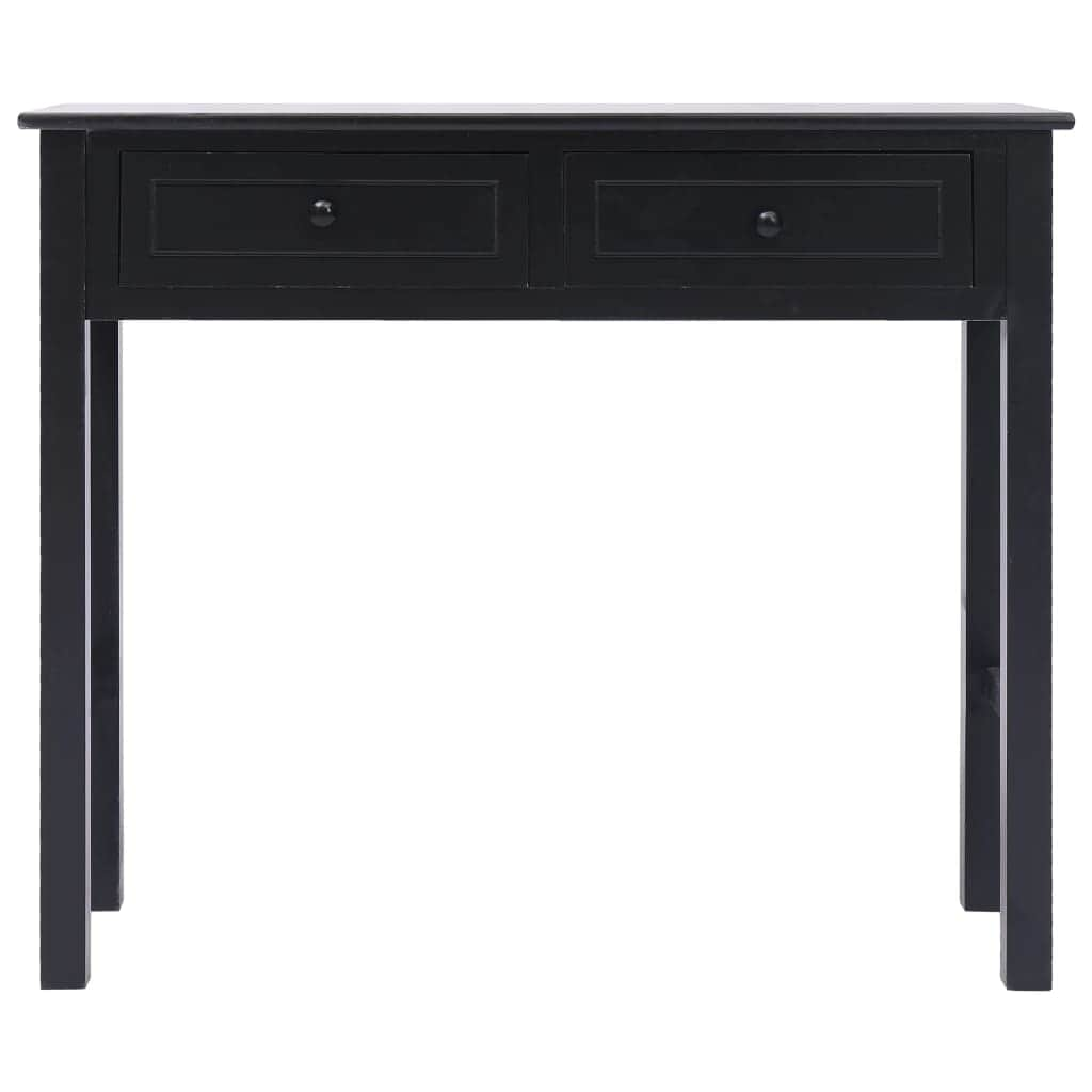 Console Table Black Wood