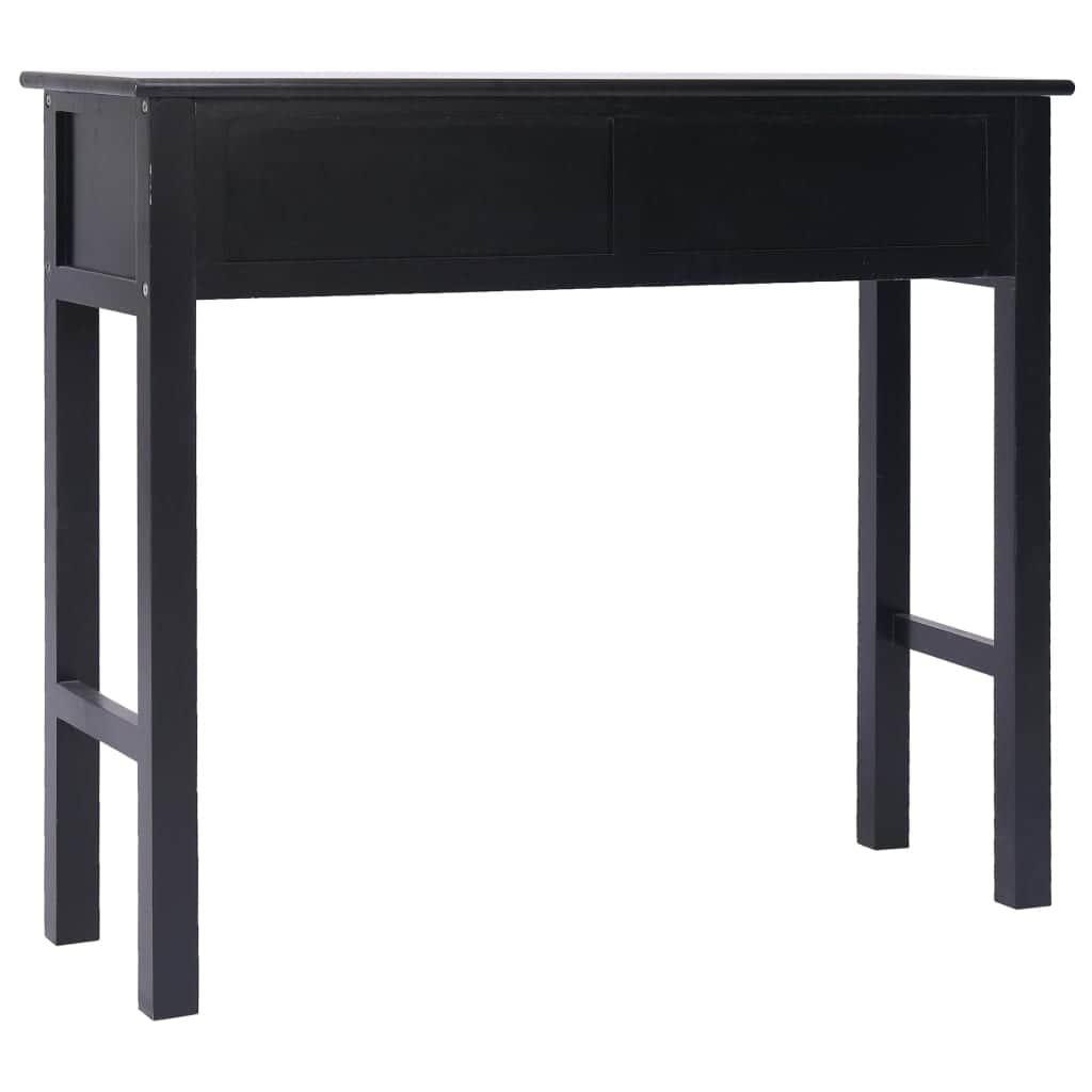 Console Table Black Wood