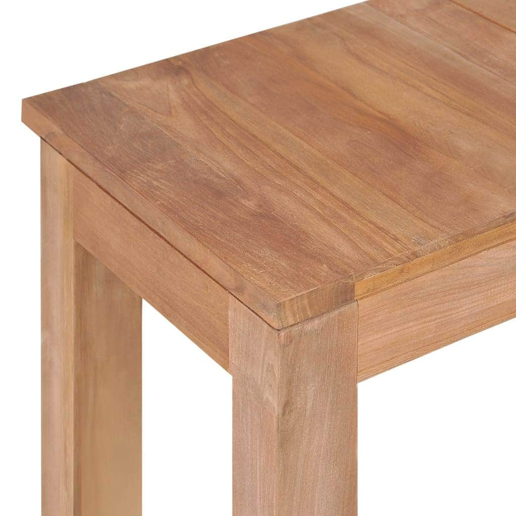 Console Table Solid Teak Wood with Natural Finish